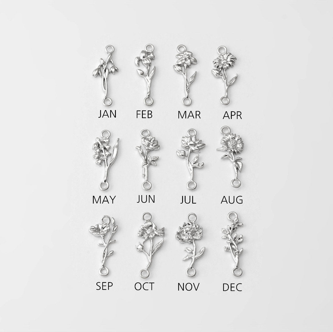 Image bracelet Marguerite 3 12 fleurs de naissance