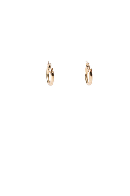 Boucles d'oreilles anneaux fermés 15 mm en or rempli 14K - Daphnée 2