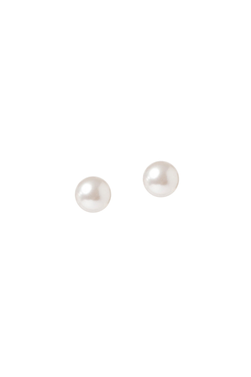 Boucles d'oreilles perles blanches en argent sterling .925 - Grace 1