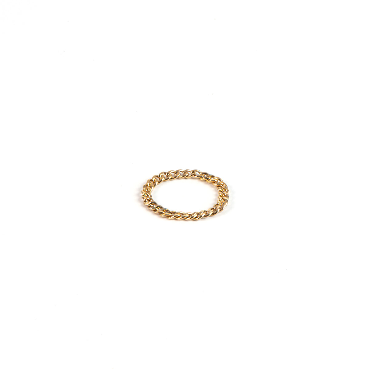Bague chaîne mailles souples en or rempli 14K Keira 2 - Kara Bijoux -1