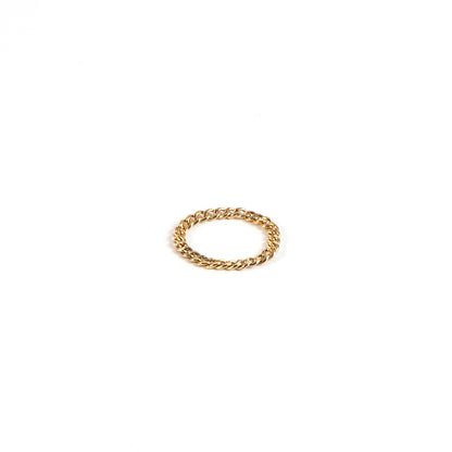 Bague chaîne mailles souples en or rempli 14K Keira 2 - Kara Bijoux -1