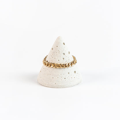 Bague chaîne mailles souples en or rempli 14K Keira 2 - Kara Bijoux -2