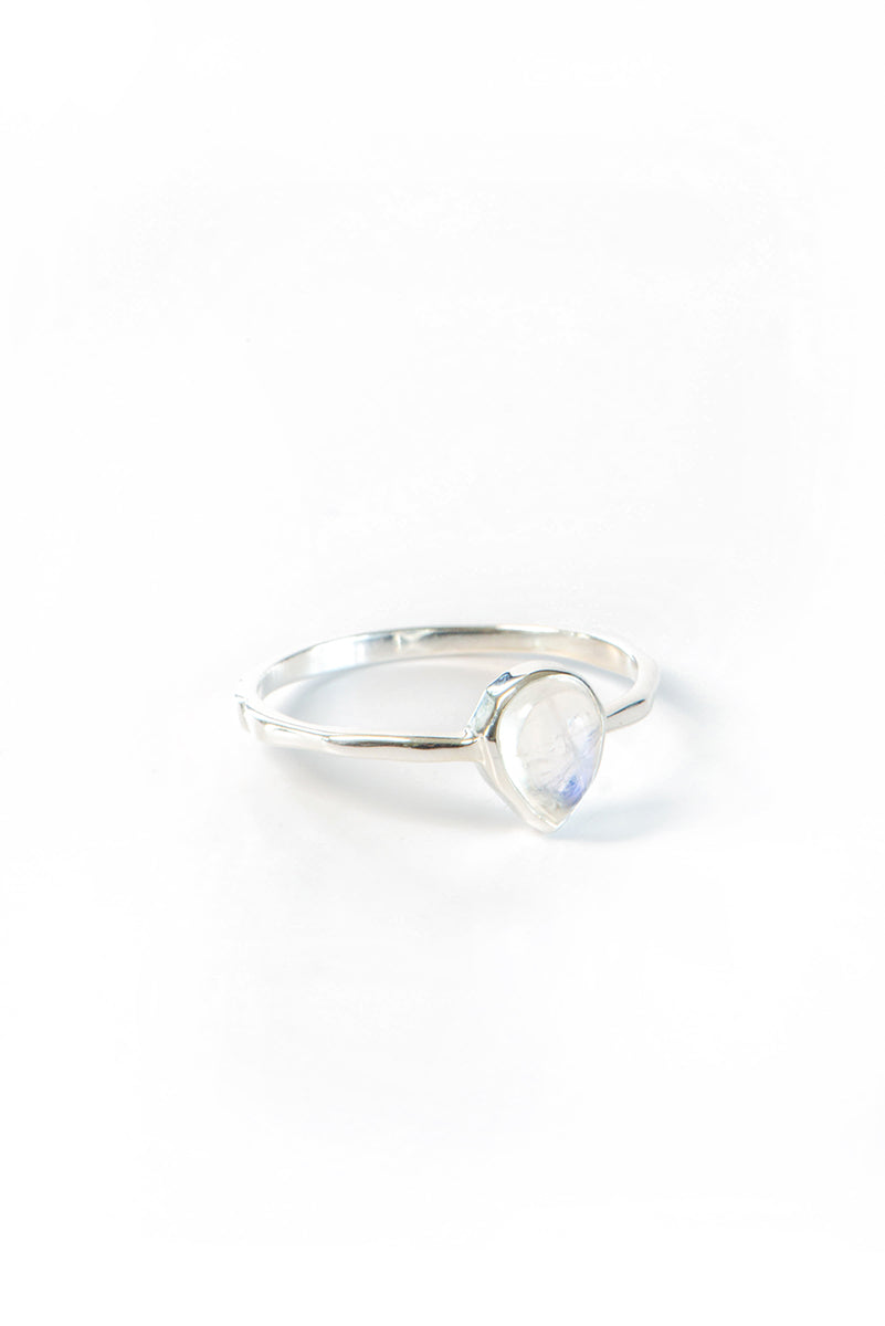 Bague argent sterling .925 avec cristal moonlight - Millie 4-1