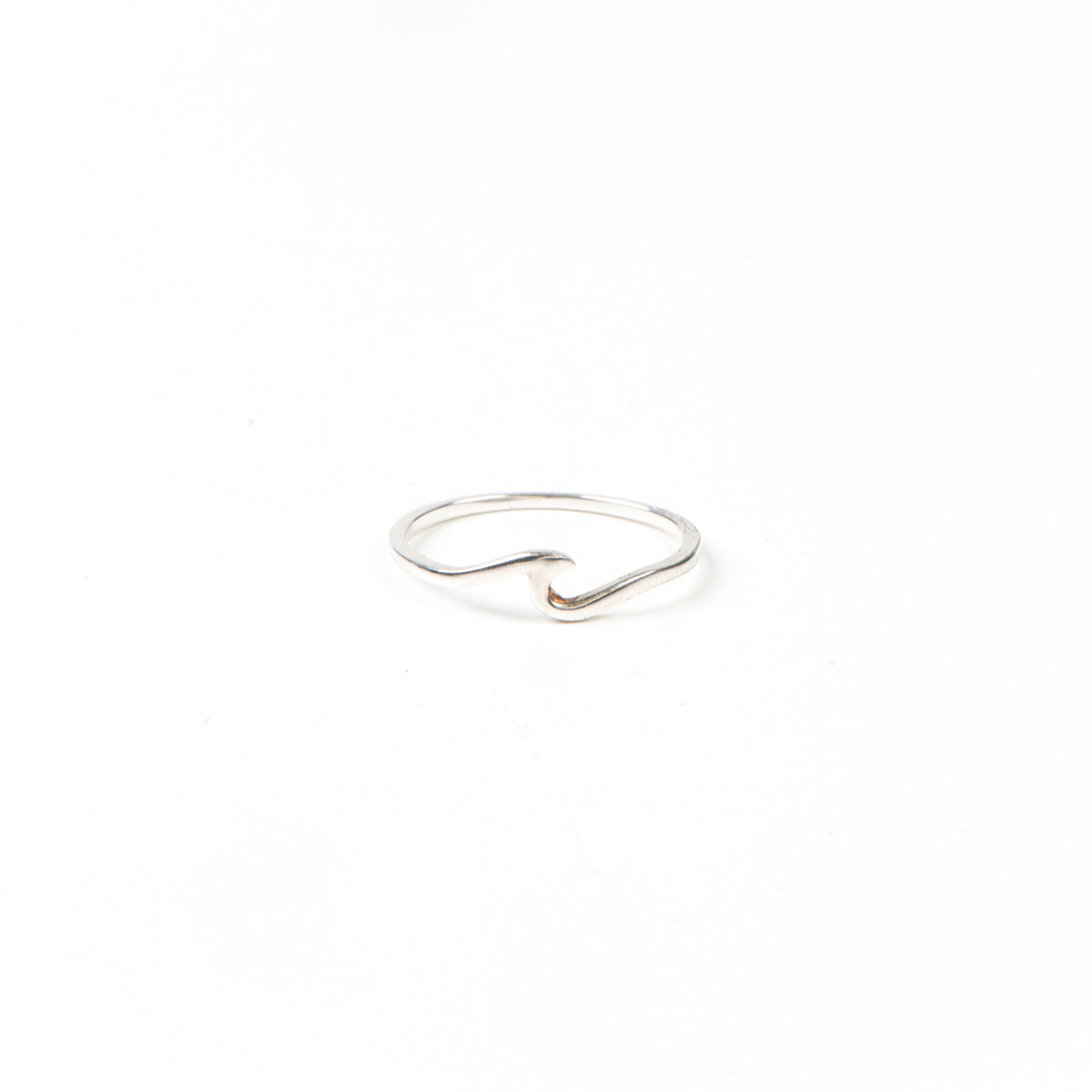 Bague délicate argent sterling .925 petite vague - Ollie 10-1