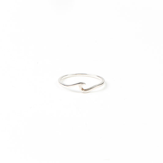 Bague délicate argent sterling .925 petite vague - Ollie 10-1