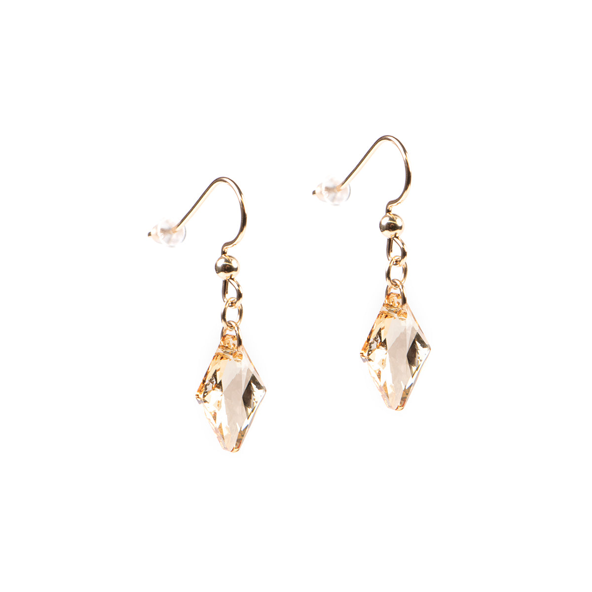 Boucles d'oreilles en or rempli 14K avec cristaux Swarovski Margot 1 - 1