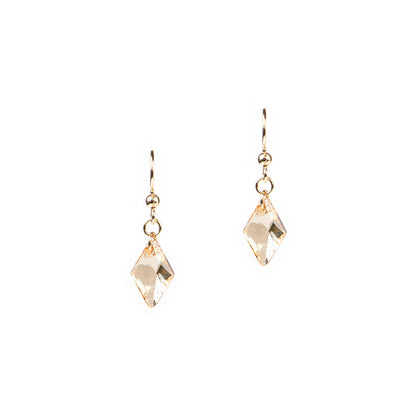Boucles d'oreilles en or rempli 14K avec cristaux Swarovski Margot 1 - 2