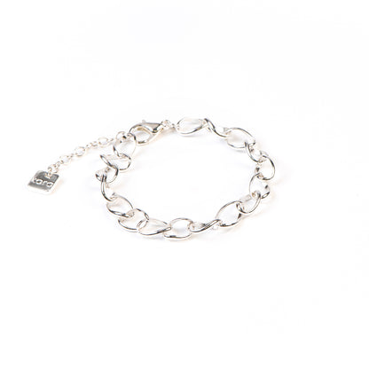 Bracelet placage argent à gros maillons Margot 5