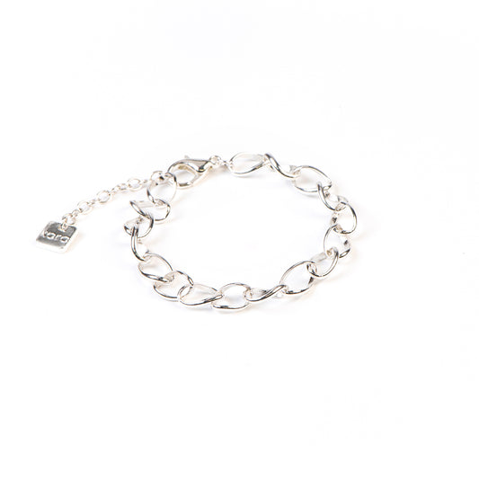 Bracelet placage argent à gros maillons Margot 5