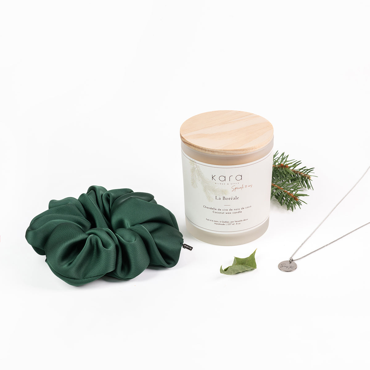 Chandelle de cire de noix de coco - La Boréale et bijou spécial 10 ans-lifetsyle-1