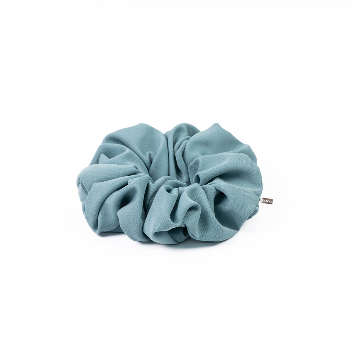Accessoire à cheveux - chouchou moyen mat de couleur sarcelle ou aqua - Sabrina 1