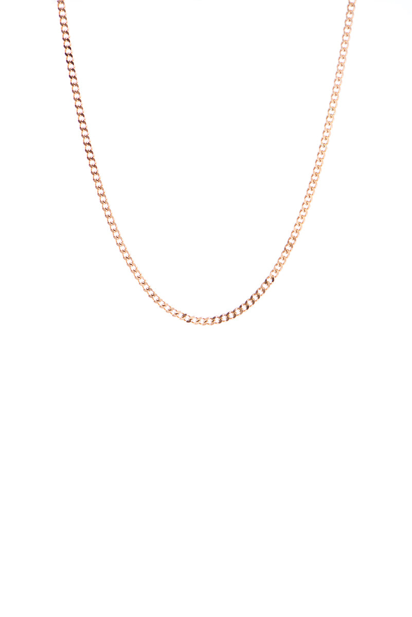 Collier court acier inoxydable placage or rose - Marilee 4-1