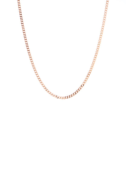 Collier court acier inoxydable placage or rose - Marilee 4-1