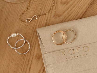 Bracelet Florence 8 or et bagues or et argent lifestyle, idées-cadeaux - Kara Bijoux