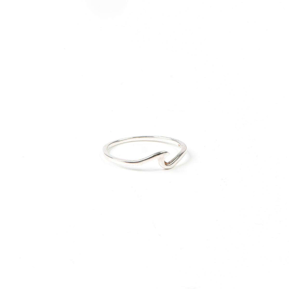 Bague délicate argent sterling .925 petite vague - Ollie 10-2