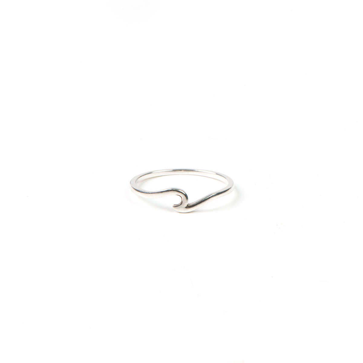Bague délicate argent sterling .925 petite vague - Ollie 10-3