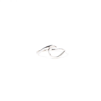 Bague argent sterling .925 design grande vague - Alma 5-2