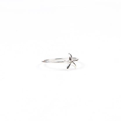 Bague délicate argentsterling .925 design étoile de mer - Alma 4-2