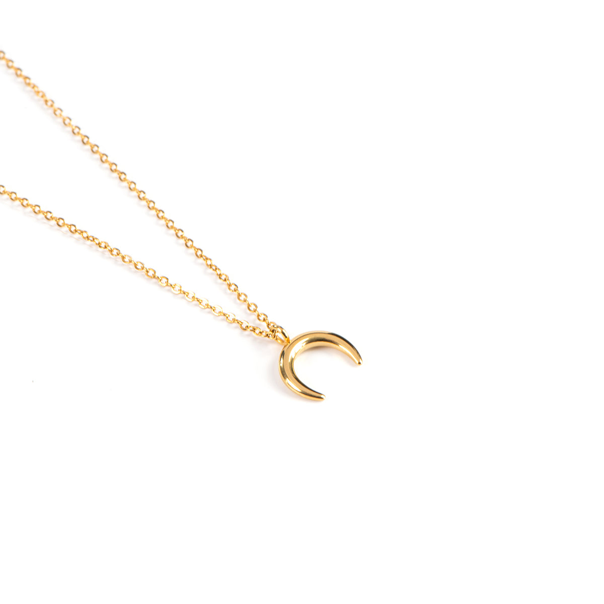 Collier délicat en acier inoxydable or avec croissant de lune Keira 4 - Kara Bijoux-3