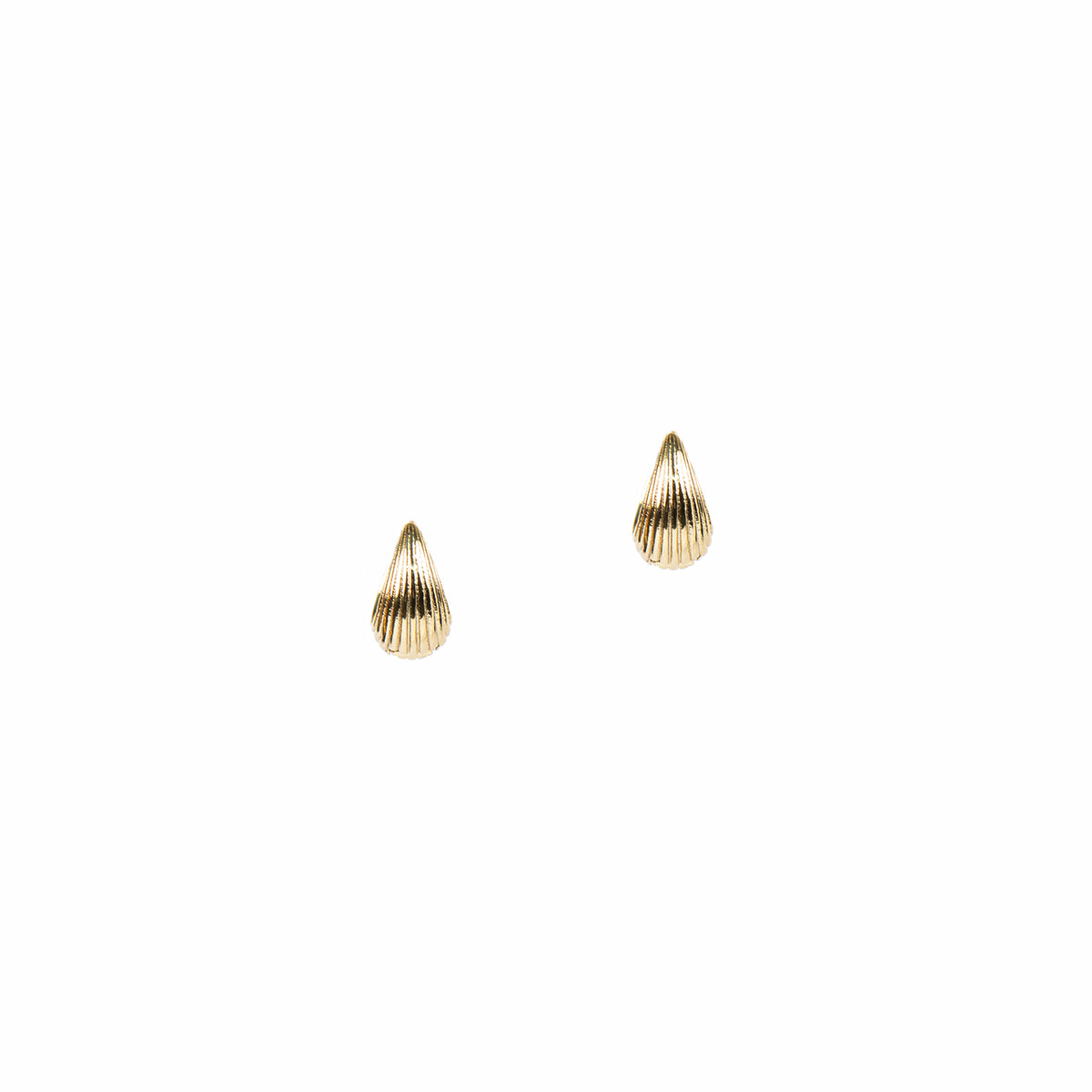 Boucles d'oreilles petits anneaux larges design ligné fin placage or 14K Raphaëlle 7 or-2