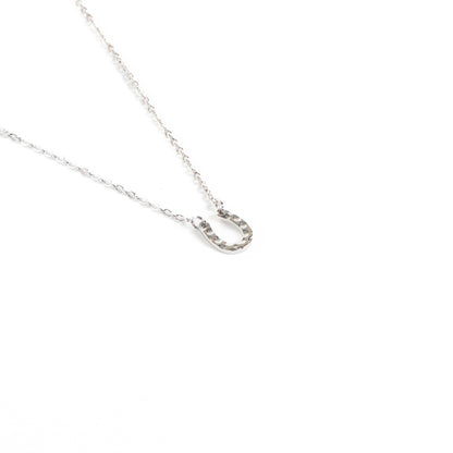 Collier court délicat acier inoxydable  fer à cheval - Alice 1 argent-3