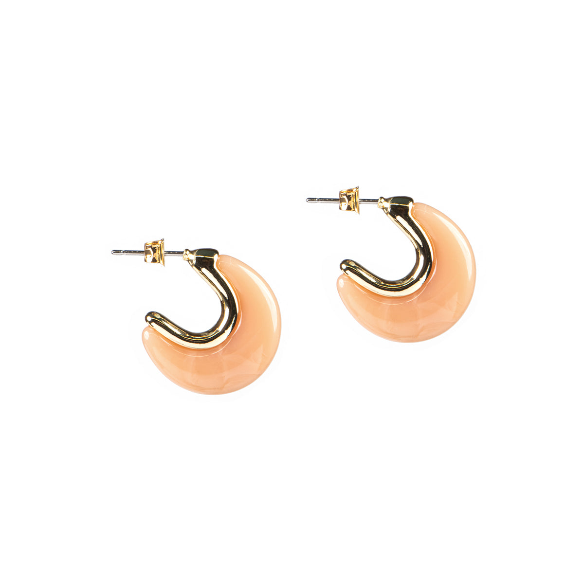 Boucles d'oreilles Iris 1 beige image 1