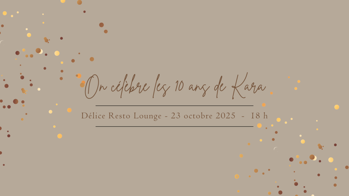 Image événement soirée chic et festive 10e anniversaire de Kara Bijoux & Style