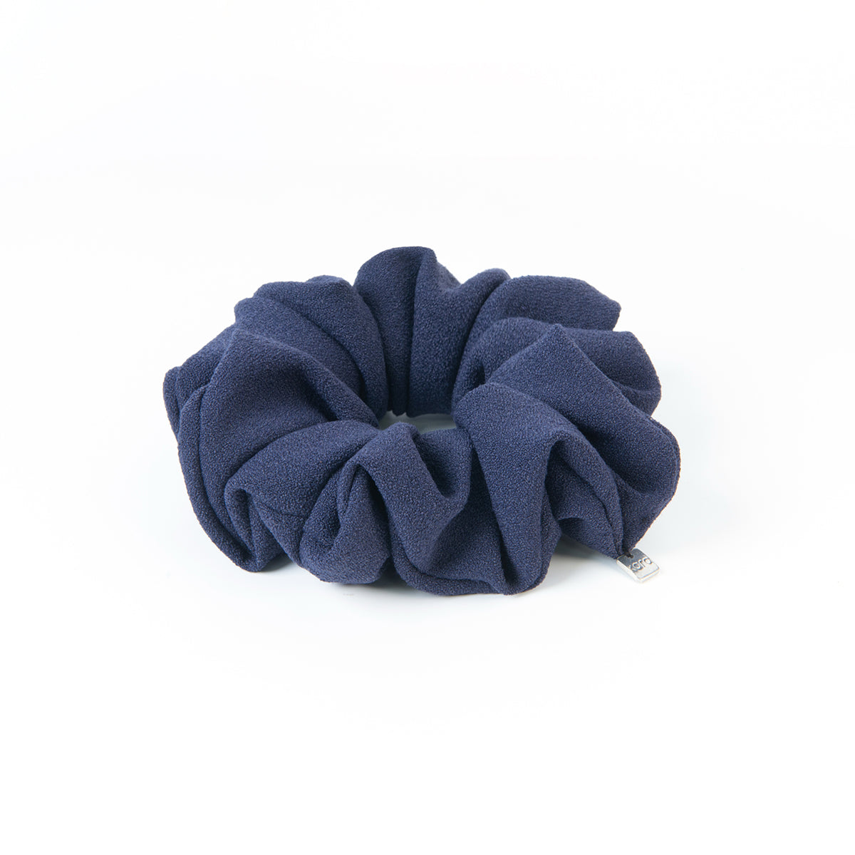 Chouchou fluffy moyen bleu marin mat Fiona 3 