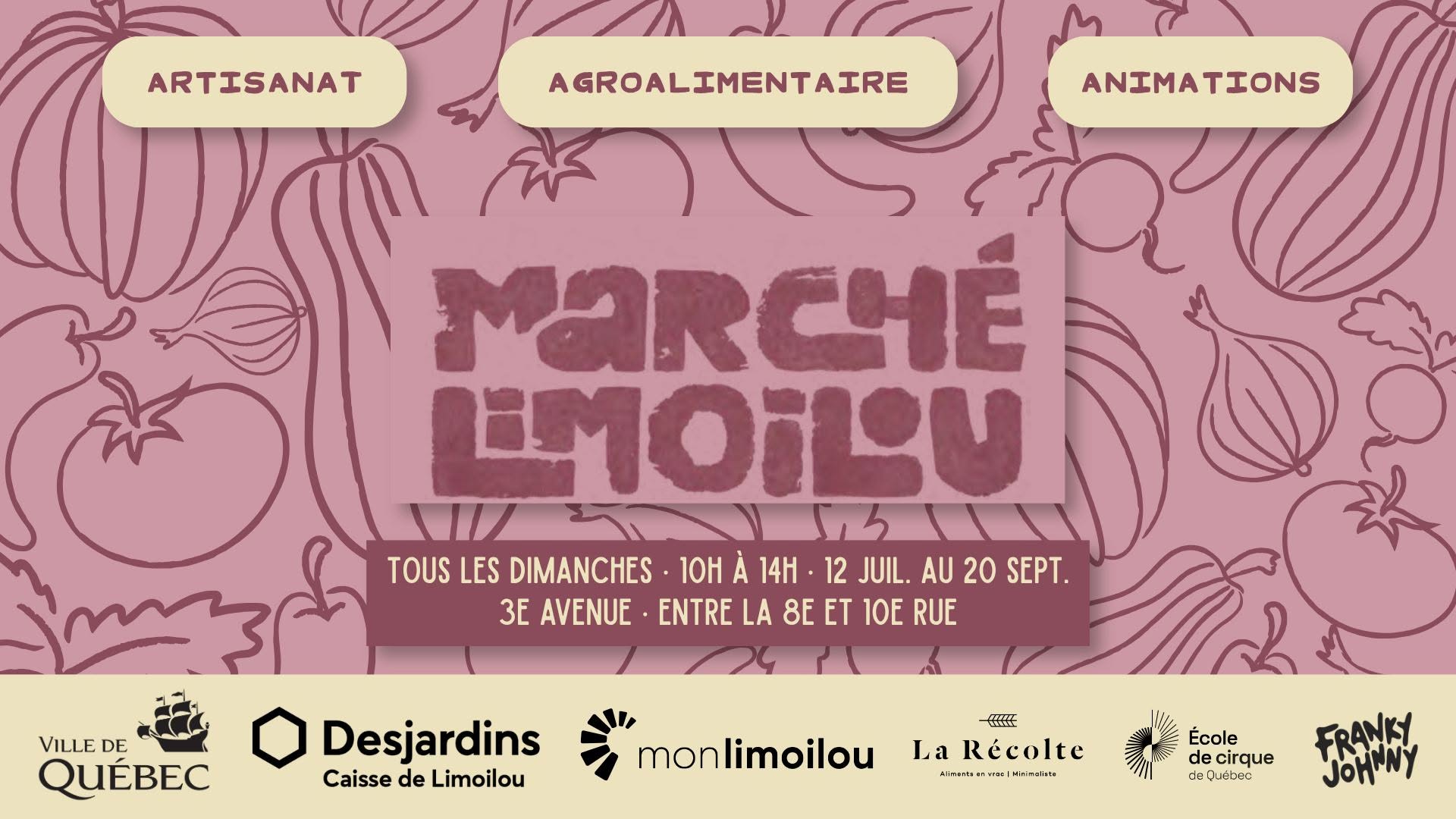 Visuel événement Marché artisans Limoilou 2026