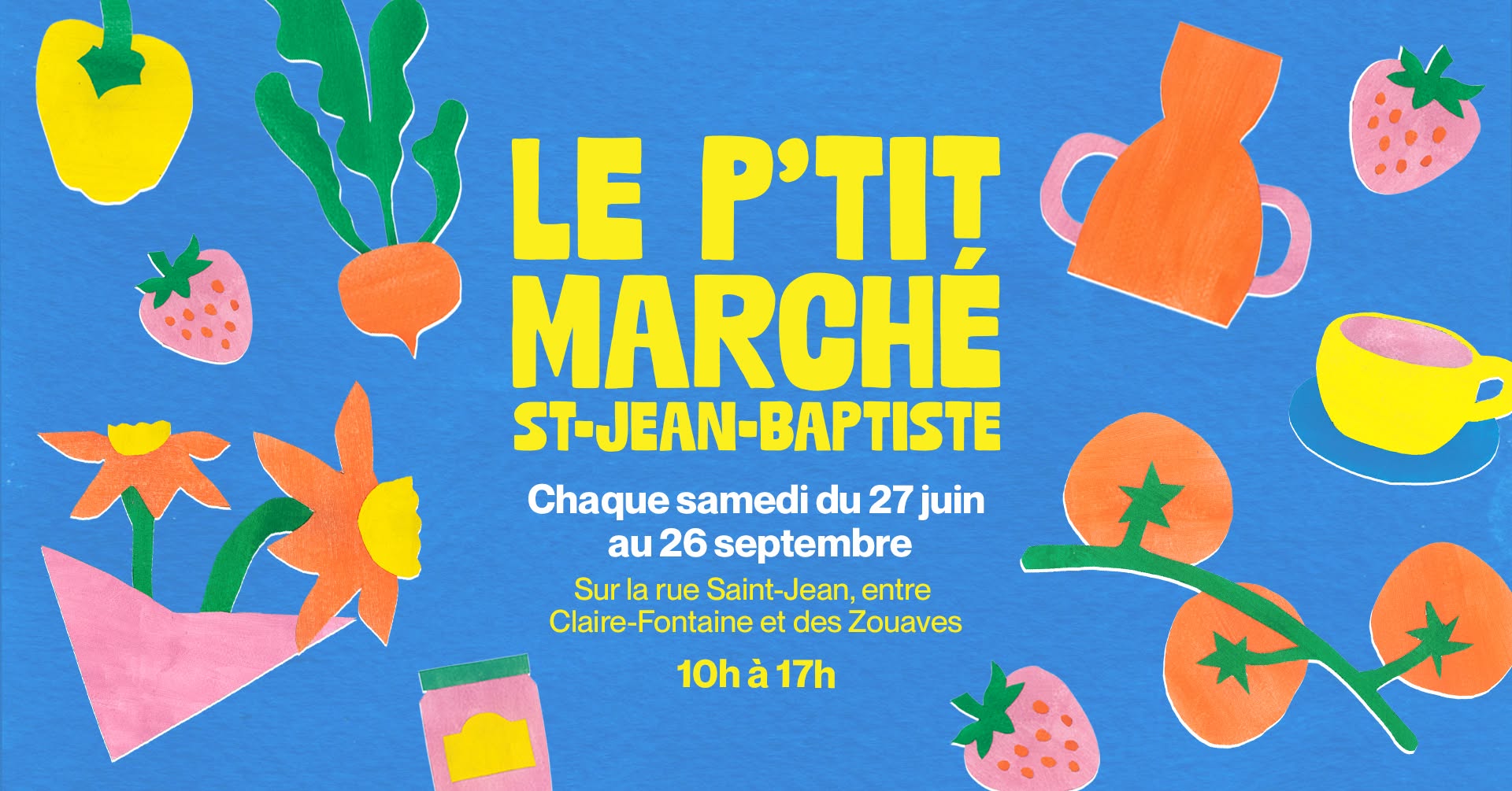 Visuel événement P'tit Marché SJB été 2026