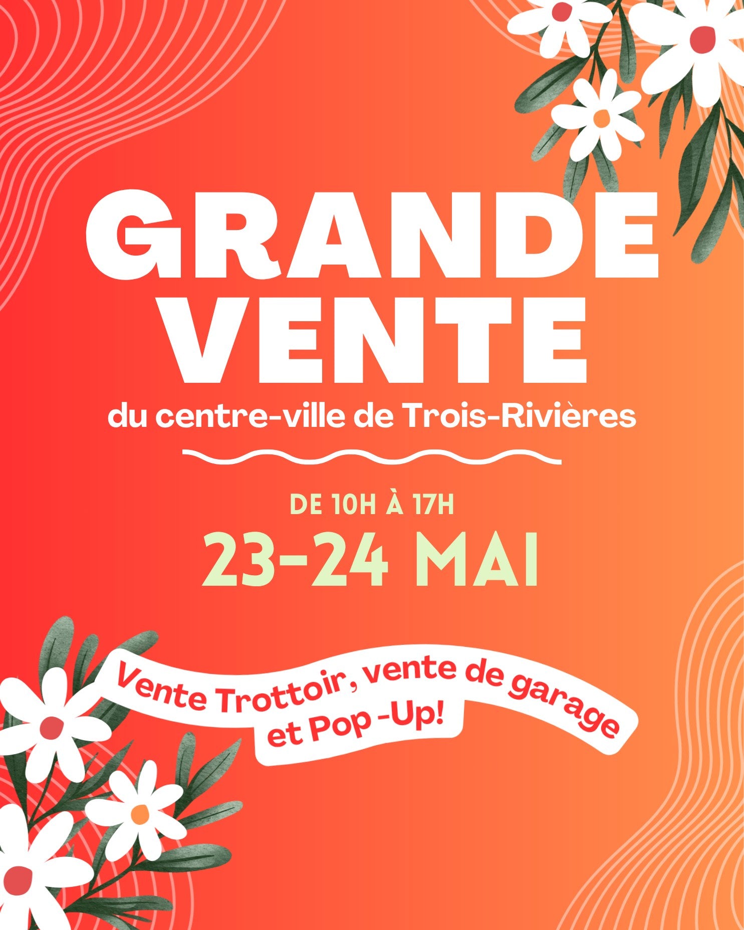 Visuel événement Grande Vente du centre-ville de Trois-Rivières 23-24 mai 2026