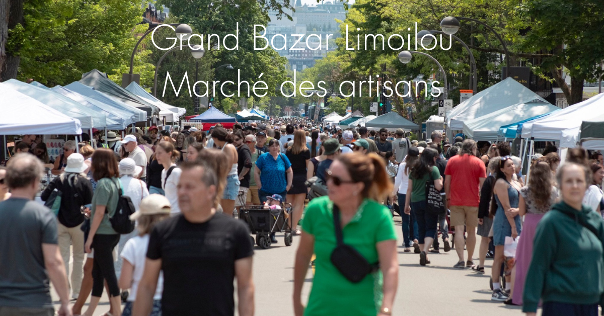 Visuel événement Grand Bazar - Limoilou en Vrac - Marché des artisans 6-7 juin 2026