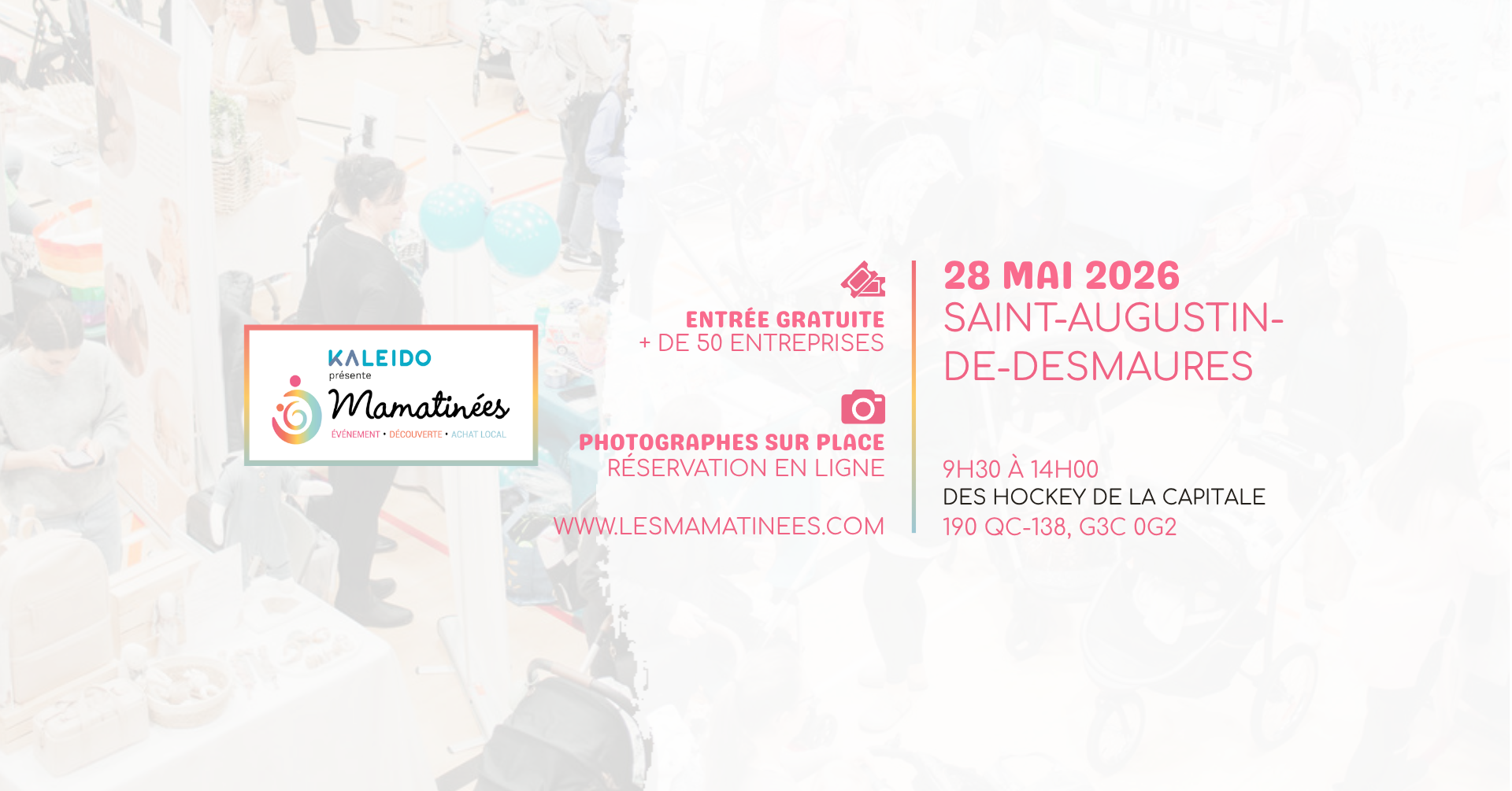 Visuel événement Mamatinée 28 mai 2026 Saint-Augustin-de-Desmaures