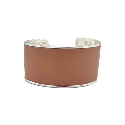 Bracelet rigide avec cuir de pomme rose Mélodie 3 - Collection Kara x Sanana, à Lévis